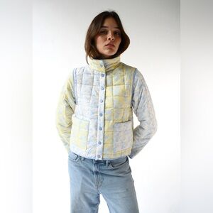 NWT YELLOW the Label Amelia Quilted Convertible Jacket Size L